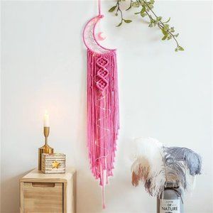 Moon Macrame Wall Pediments,Boho Room Decor, Teen Girls Room Decor,Gifts for Mom